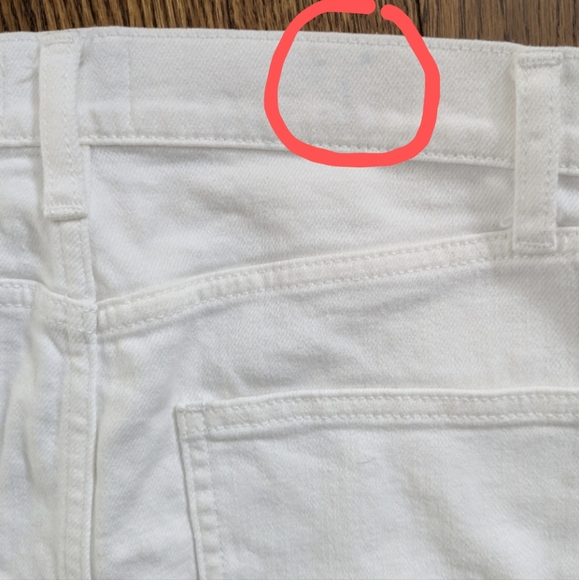 Aritzia Wilfred Free Tanit Skirt White Denim Mini Skirt Frayed Hem size S small - Picture 10 of 10